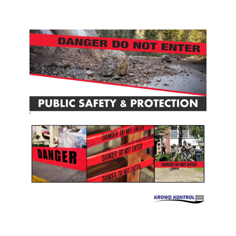 Krowd Kontrol® Barricade Danger Tape - 3