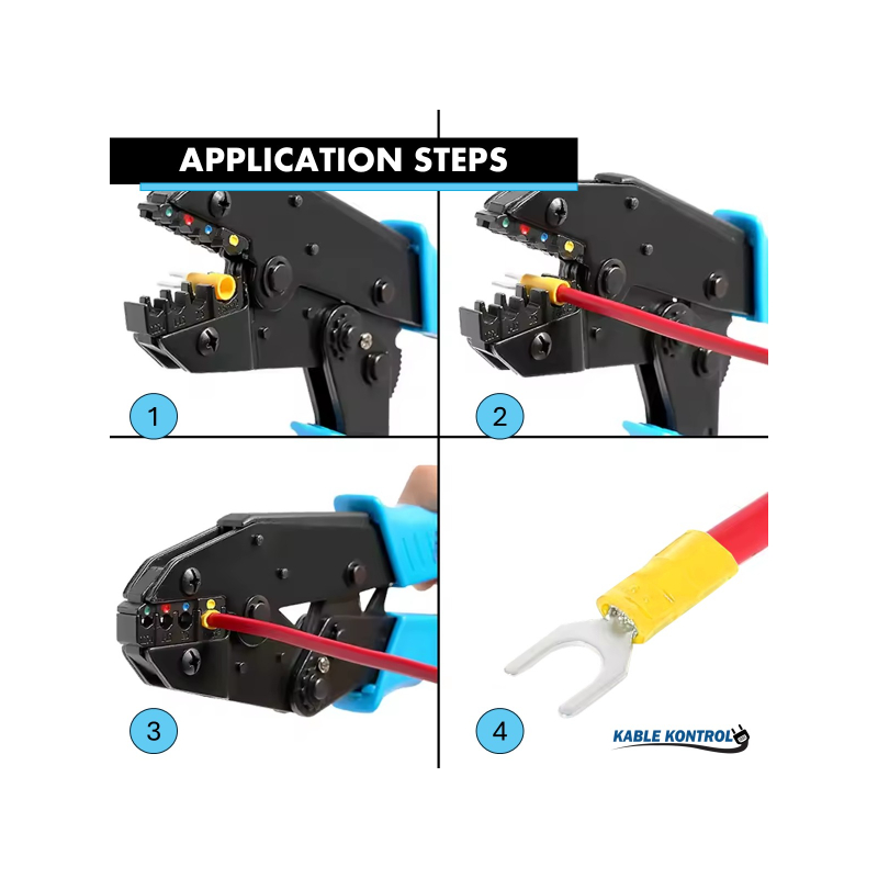 Kable Kontrol® Spade Connector - 12-10 AWG - Yellow - STNY-1210-YL